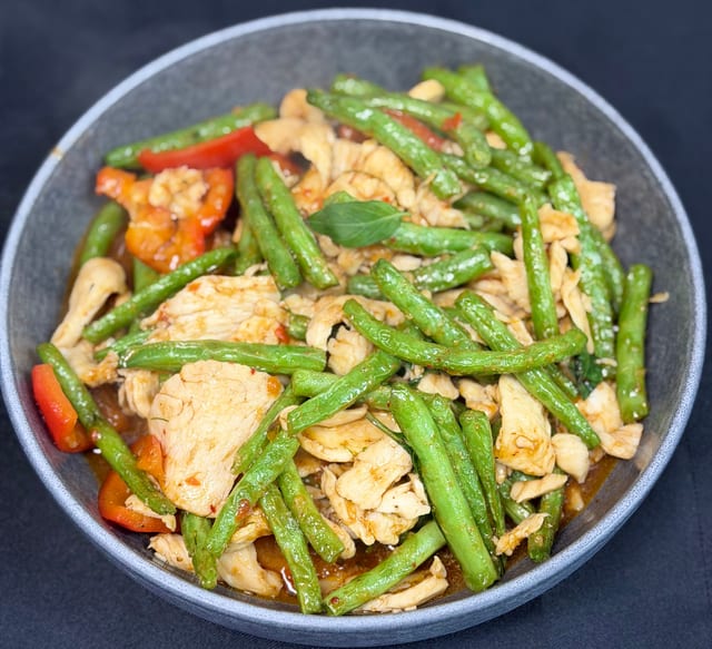 Pad Prig Khing (Green Bean Chili Garlic).